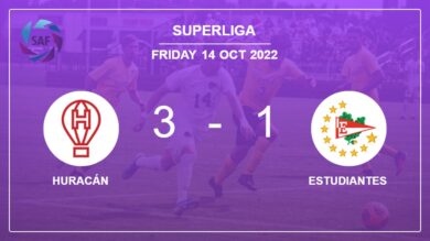 Superliga: Huracán defeats Estudiantes 3-1