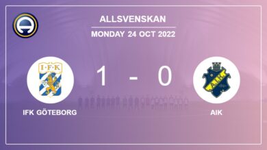 IFK Göteborg 1-0 AIK: beats 1-0 with a goal scored by E. Marković
