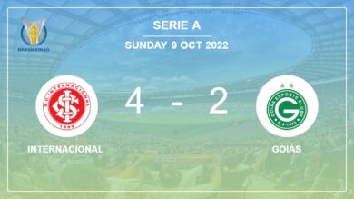 Serie A: Internacional beats Goiás 4-2