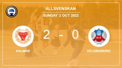 Allsvenskan: S. Skrabb scores a double to give a 2-0 win to Kalmar over Helsingborg