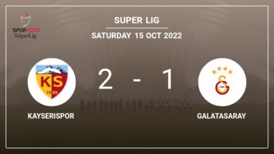 Super Lig: Kayserispor steals a 2-1 win against Galatasaray 2-1