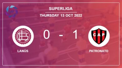 Patronato 1-0 Lanús: prevails over 1-0 with a goal scored by J. Acevedo