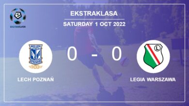 Ekstraklasa: Lech Poznań draws 0-0 with Legia Warszawa on Saturday