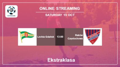 Round 13: Lechia Gdańsk vs. Raków Częstochowa Ekstraklasa on online stream