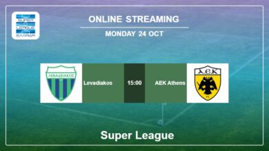 Watch Levadiakos vs. AEK Athens on live stream, H2H, Prediction