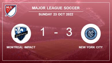 Major League Soccer: New York City tops Montreal Impact 3-1