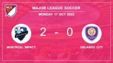 Major League Soccer: Montreal Impact defeats Orlando City 2-0 on Sunday