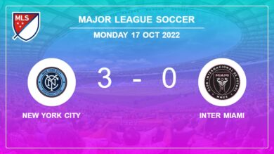 Major League Soccer: New York City beats Inter Miami 3-0