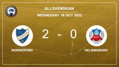 Allsvenskan: Norrköping conquers Helsingborg 2-0 on Wednesday
