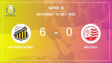 Serie B: Novorizontino crushes Náutico 6-0 with a superb performance