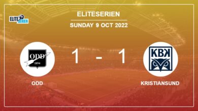 Odd 1-1 Kristiansund: Draw on Sunday