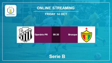 Operário PR vs. Brusque on online stream Serie B 2022