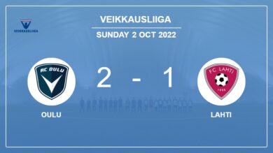 Veikkausliiga: Oulu overcomes Lahti 2-1