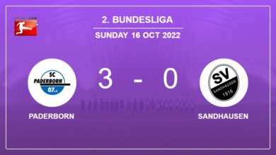 2. Bundesliga: Paderborn tops Sandhausen 3-0