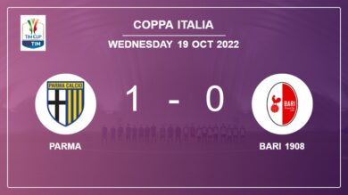 Parma 1-0 Bari 1908: overcomes 1-0 with a goal scored by A. Benedyczak