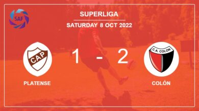 Superliga: Colón grabs a 2-1 win against Platense 2-1