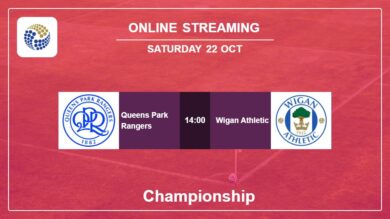 Queens Park Rangers vs. Wigan Athletic on online stream Championship 2022-2023