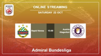 Watch Rapid Vienna vs. Austria Klagenfurt on live stream, H2H, Prediction