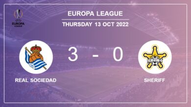 Europa League: Real Sociedad defeats Sheriff 3-0
