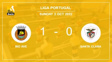 Rio Ave 1-0 Santa Clara: beats 1-0 with a goal scored by E. Boateng