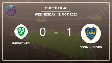 Boca Juniors 1-0 Sarmiento: prevails over 1-0 with a goal scored by L. Langoni