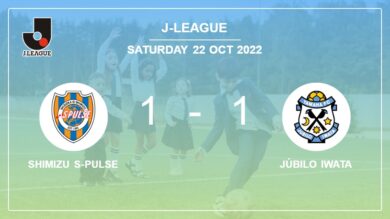 J-League: Júbilo Iwata steals a draw versus Shimizu S-Pulse