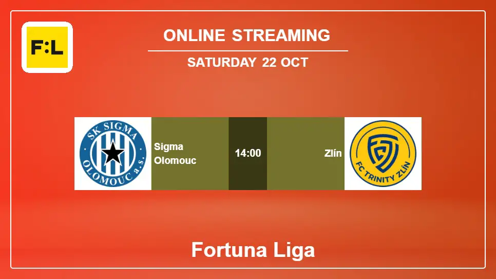 Sigma-Olomouc-vs-Zlín online streaming info 2022-10-22 matche