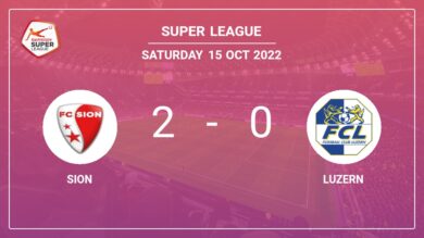 Super League: Sion overcomes Luzern 2-0 on Saturday