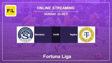 Slovácko vs. Teplice on online stream Fortuna Liga 2022-2023