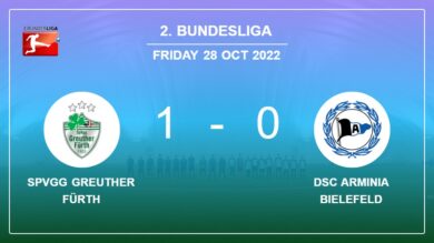 SpVgg Greuther Fürth 1-0 DSC Arminia Bielefeld: prevails over 1-0 with a goal scored by A. Sieb