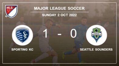Sporting KC 1-0 Seattle Sounders: beats 1-0 with a goal scored by W. Agada