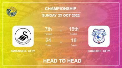 Head to Head stats Swansea City vs Cardiff City: Prediction, Odds – 23-10-2022 – Championship