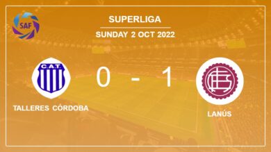 Lanús 1-0 Talleres Córdoba: defeats 1-0 with a goal scored by F. Troyansky