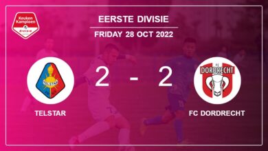 Eerste Divisie: Telstar and FC Dordrecht draw 2-2 on Friday