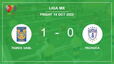 Tigres UANL 1-0 Pachuca: conquers 1-0 with a late goal scored by A. Gignac