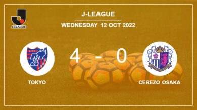 J-League: Tokyo estinguishes Cerezo Osaka 4-0 showing huge dominance