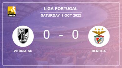Liga Portugal: Vitória SC draws 0-0 with Benfica on Saturday