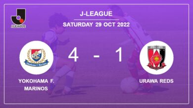 J-League: Yokohama F. Marinos wipes out Urawa Reds 4-1