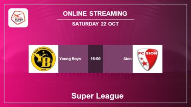 Round 13: Young Boys vs. Sion Super League on online stream