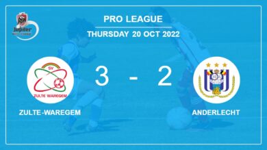 Pro League: Zulte-Waregem conquers Anderlecht after recovering from a 1-2 deficit