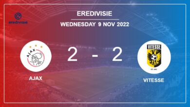 Eredivisie: Ajax and Vitesse draw 2-2 on Wednesday