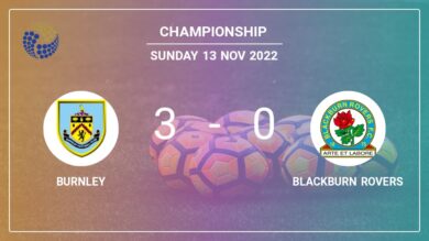 Championship: Burnley demolishes Blackburn Rovers with 2 goals from A. Barnes