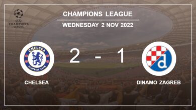 Champions League: Chelsea recovers a 0-1 deficit to top Dinamo Zagreb 2-1