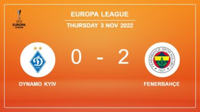 Europa League: Fenerbahçe beats Dynamo Kyiv 2-0 on Thursday