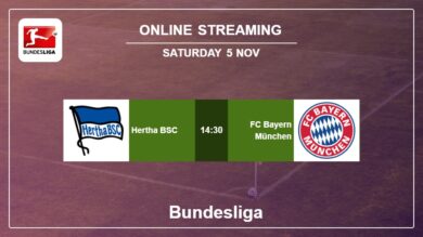 Hertha BSC vs. FC Bayern München on online stream Bundesliga 2022-2023