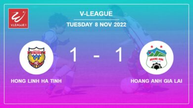 Hong Linh Ha Tinh 1-1 Hoang Anh Gia Lai: Draw on Tuesday