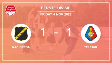 NAC Breda 1-1 Telstar: Draw on Friday