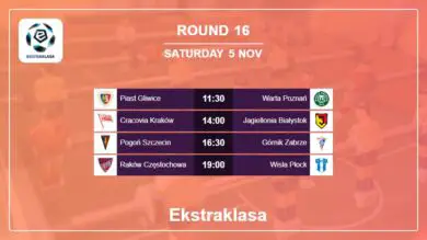 Ekstraklasa 2022-2023: Round 16 Head to Head, Prediction 5th November