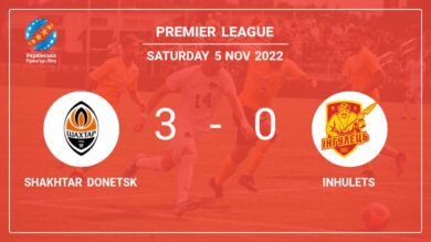 Premier League: Shakhtar Donetsk tops Inhulets 3-0