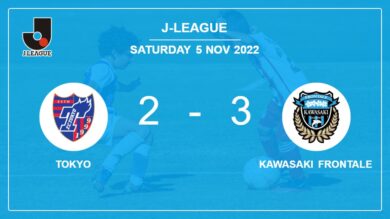 J-League: Kawasaki Frontale tops Tokyo 3-2